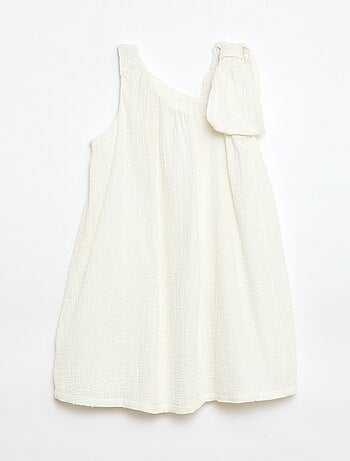 Abito a corolla a bretelle tinta unita