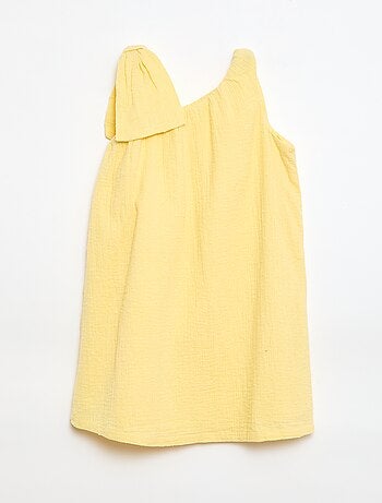 Abito a corolla a bretelle tinta unita