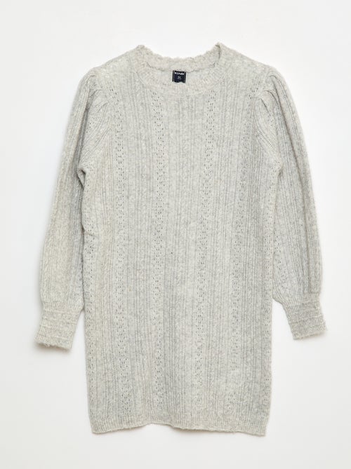 Abito a maglia in tricot traforato - Kiabi