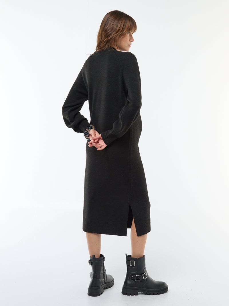 Abito a maglia premaman Nero - Kiabi