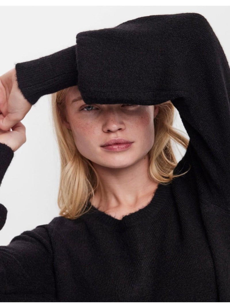 Abito a maglione Vero Moda Nero Nero - Kiabi