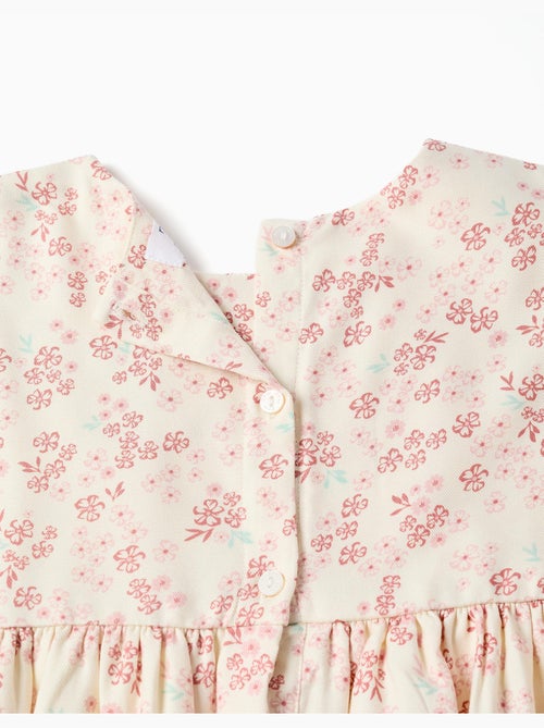 Abito a manica lunga floreale con fodera - Kiabi