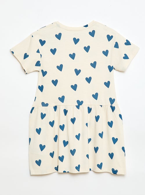 Abito a maniche corte con motivo - Kiabi