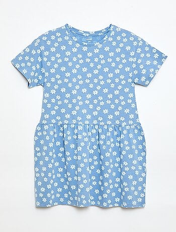 Abito a maniche corte con motivo