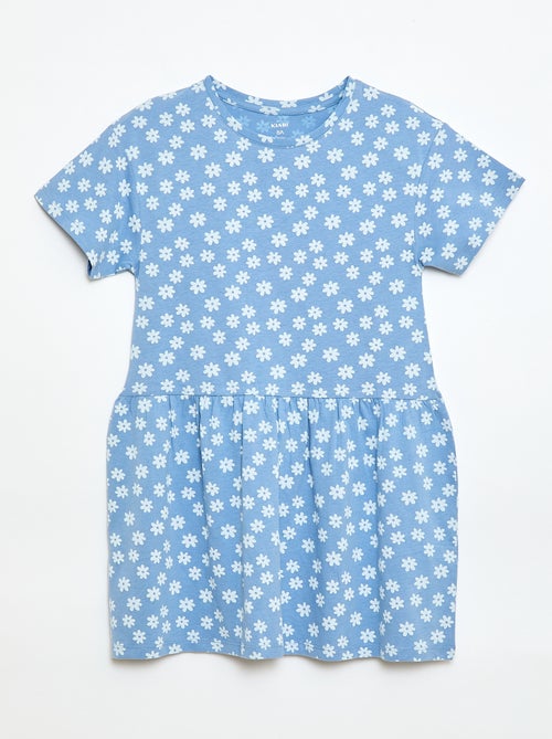 Abito a maniche corte con motivo - Kiabi