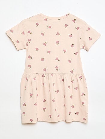 Abito a maniche corte con motivo