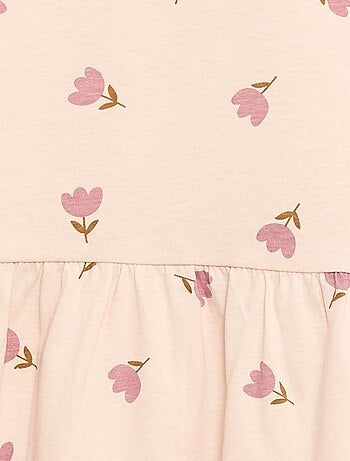 Abito a maniche corte con motivo