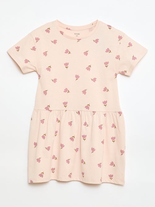 Abito a maniche corte con motivo - Kiabi