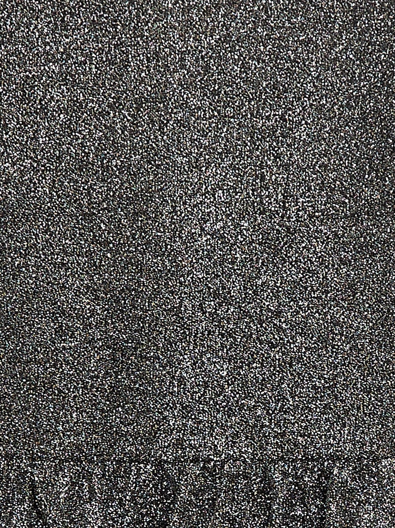 Abito a maniche corte con paillettes all over Grigio - Kiabi