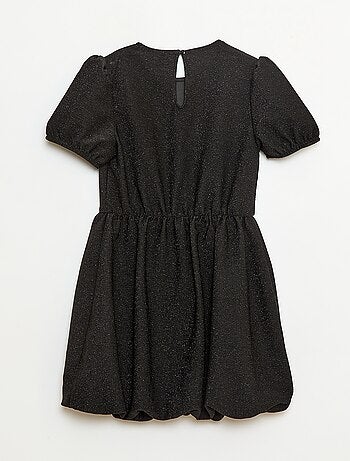 Abito a maniche corte con paillettes all over