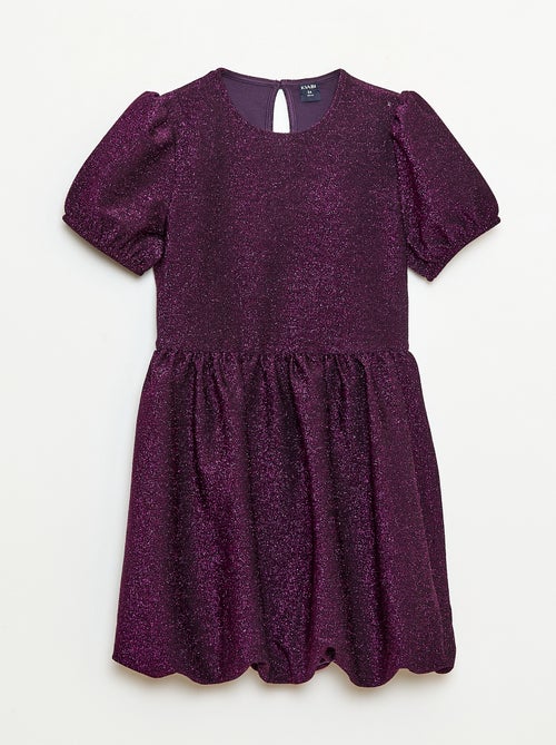 Abito a maniche corte con paillettes all over - Kiabi