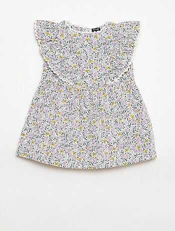 Abito a maniche corte con volant