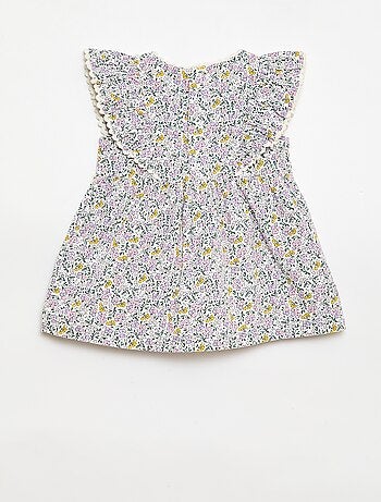 Abito a maniche corte con volant