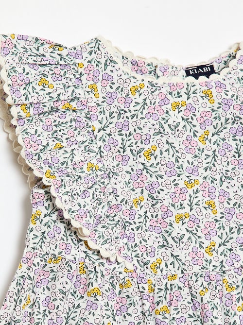 Abito a maniche corte con volant - Kiabi