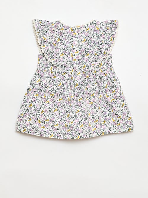 Abito a maniche corte con volant - Kiabi