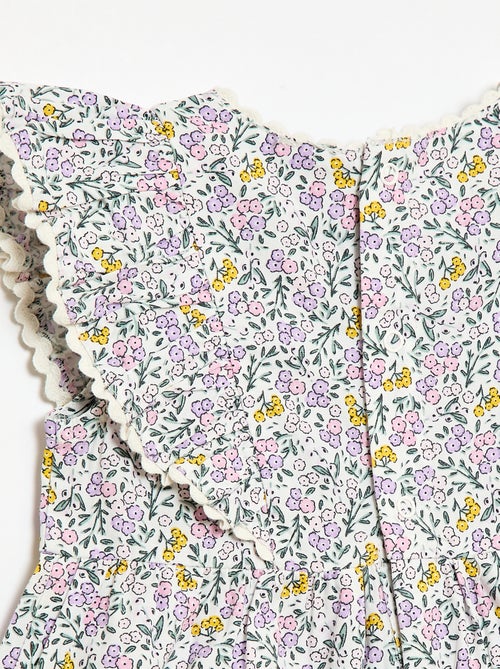 Abito a maniche corte con volant - Kiabi