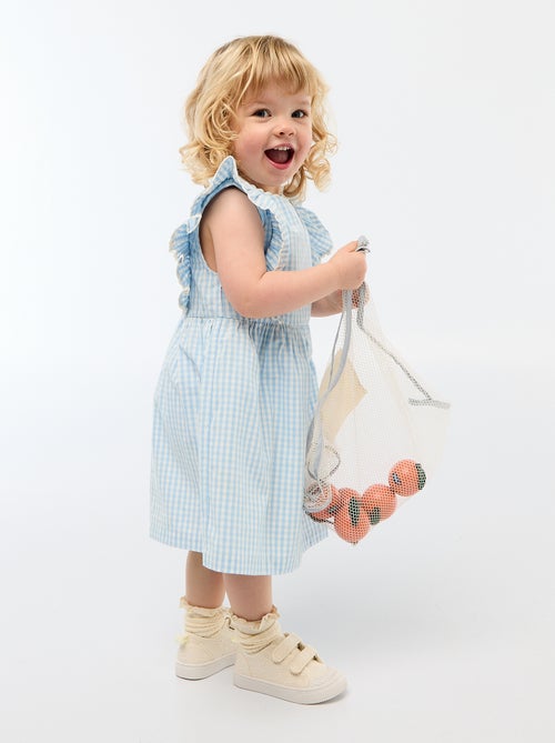 Abito a maniche corte con volant - Kiabi