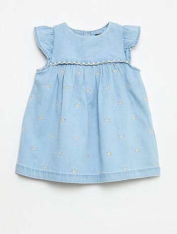 Abito a maniche corte in denim leggero