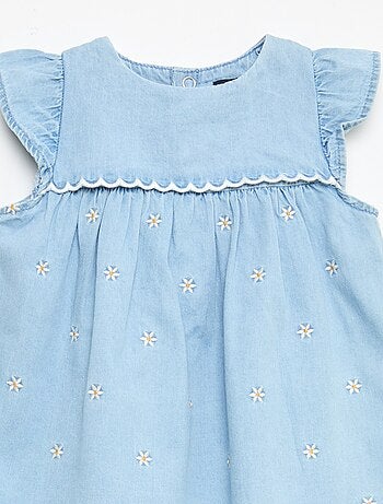 Abito a maniche corte in denim leggero