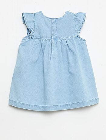 Abito a maniche corte in denim leggero