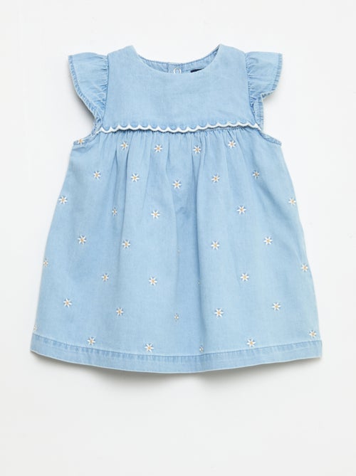 Abito a maniche corte in denim leggero - Kiabi