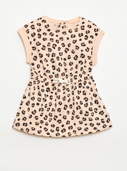 Abito a maniche corte in jersey di cotone - Kiabi