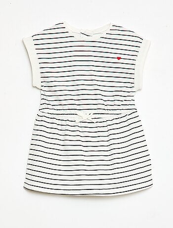 Abito a maniche corte in jersey di cotone