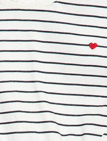 Abito a maniche corte in jersey di cotone