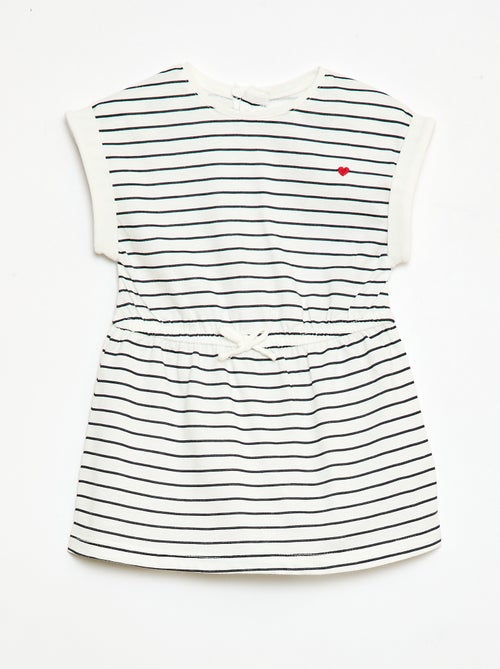 Abito a maniche corte in jersey di cotone - Kiabi