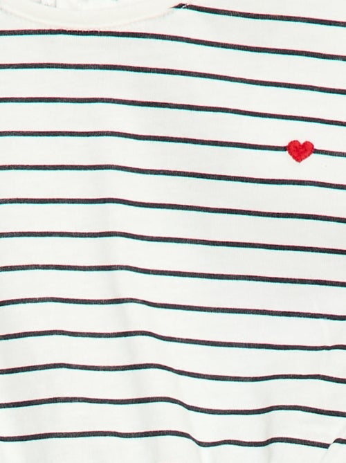 Abito a maniche corte in jersey di cotone - Kiabi