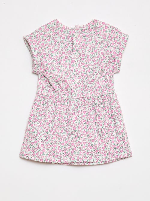 Abito a maniche corte in jersey di cotone - Kiabi