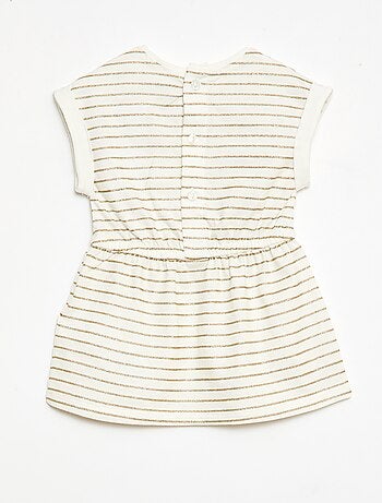 Abito a maniche corte in jersey di cotone