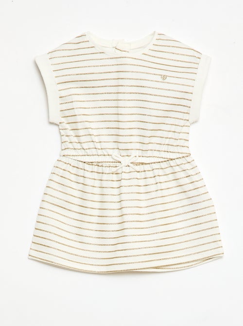 Abito a maniche corte in jersey di cotone - Kiabi