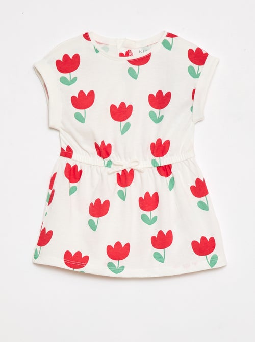 Abito a maniche corte in jersey di cotone - Kiabi