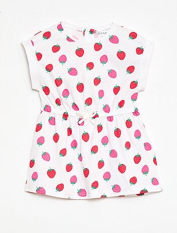 Abito a maniche corte in jersey di cotone