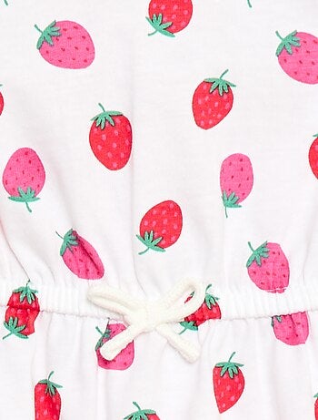 Abito a maniche corte in jersey di cotone