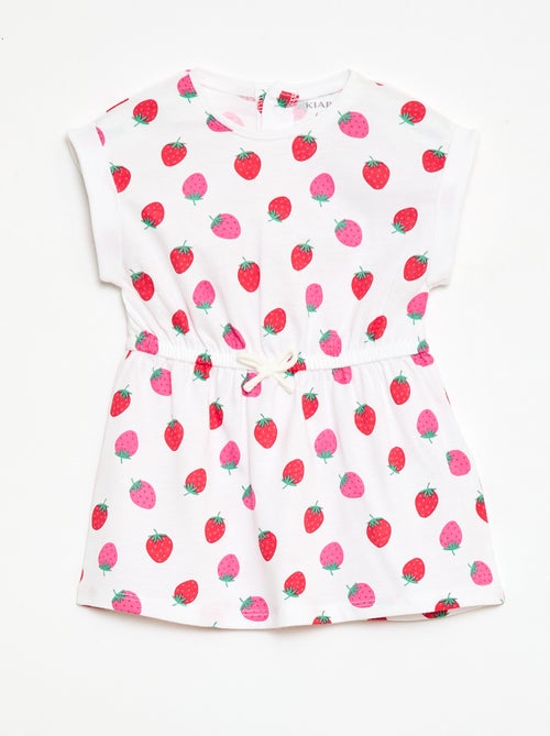 Abito a maniche corte in jersey di cotone - Kiabi