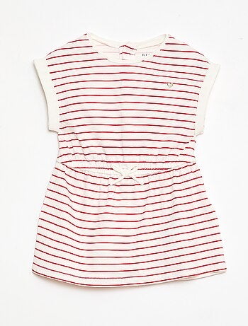 Abito a maniche corte in jersey di cotone