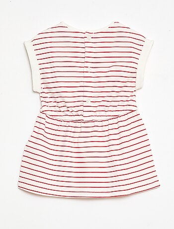 Abito a maniche corte in jersey di cotone