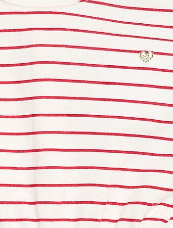 Abito a maniche corte in jersey di cotone