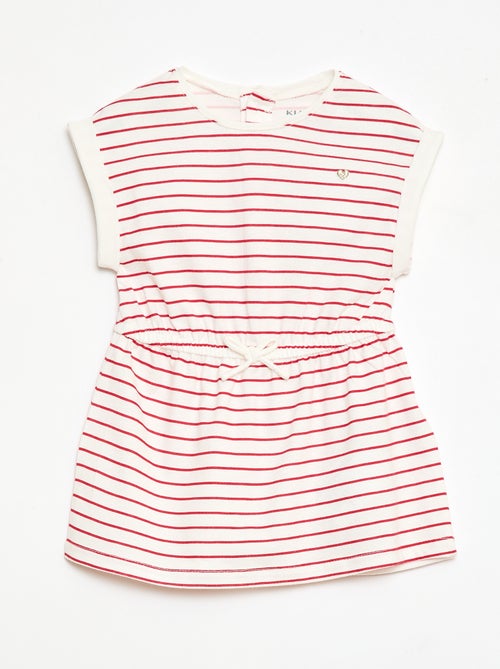 Abito a maniche corte in jersey di cotone - Kiabi