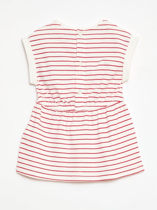 Abito a maniche corte in jersey di cotone - Kiabi