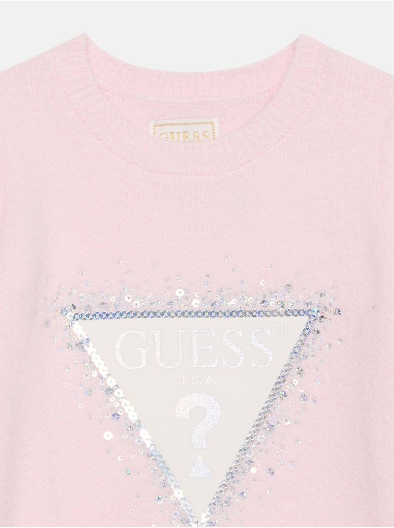 Abito a maniche lunghe - guess kids Rosa chiaro - Kiabi