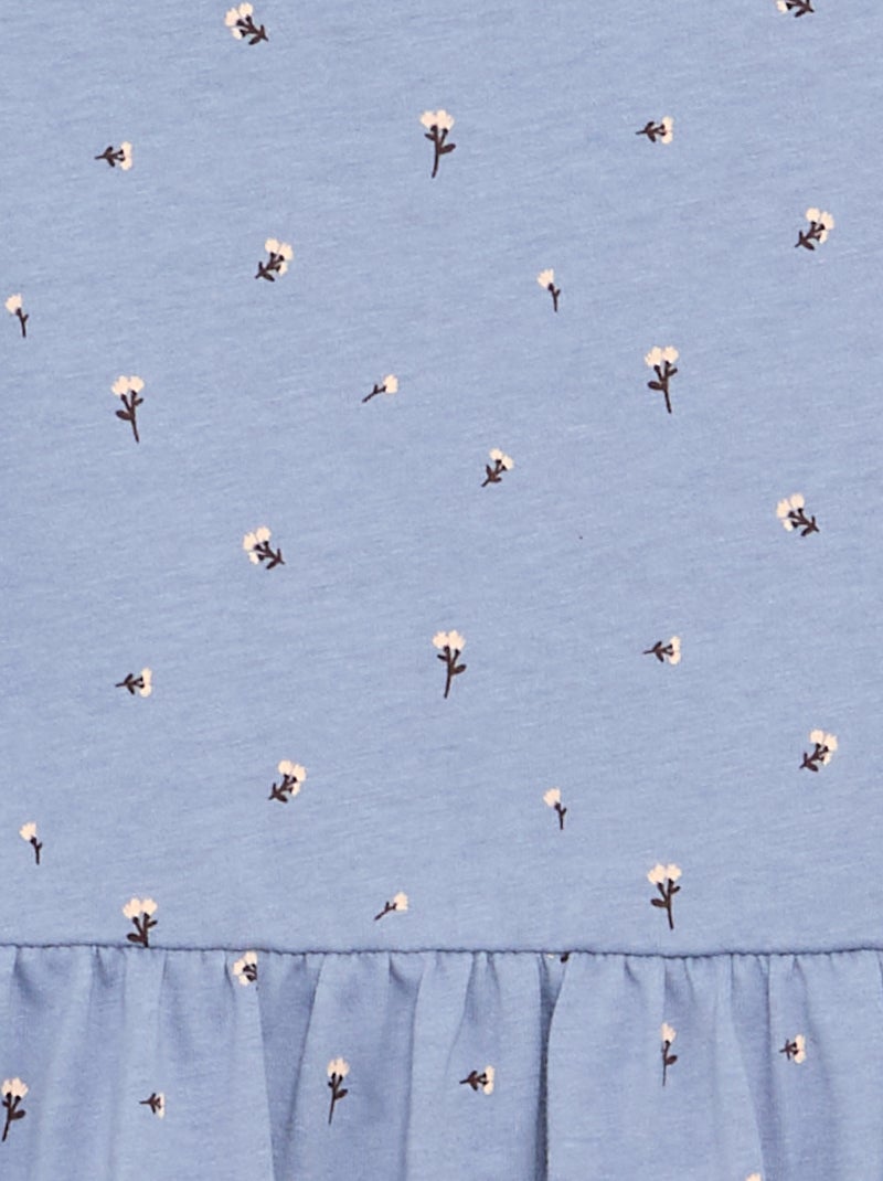 Abito a maniche lunghe in jersey di cotone Blu - Kiabi