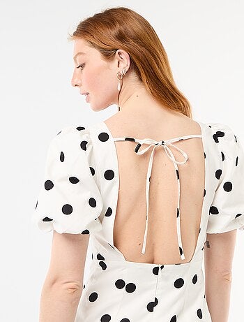 Abito a palloncino a maniche corte