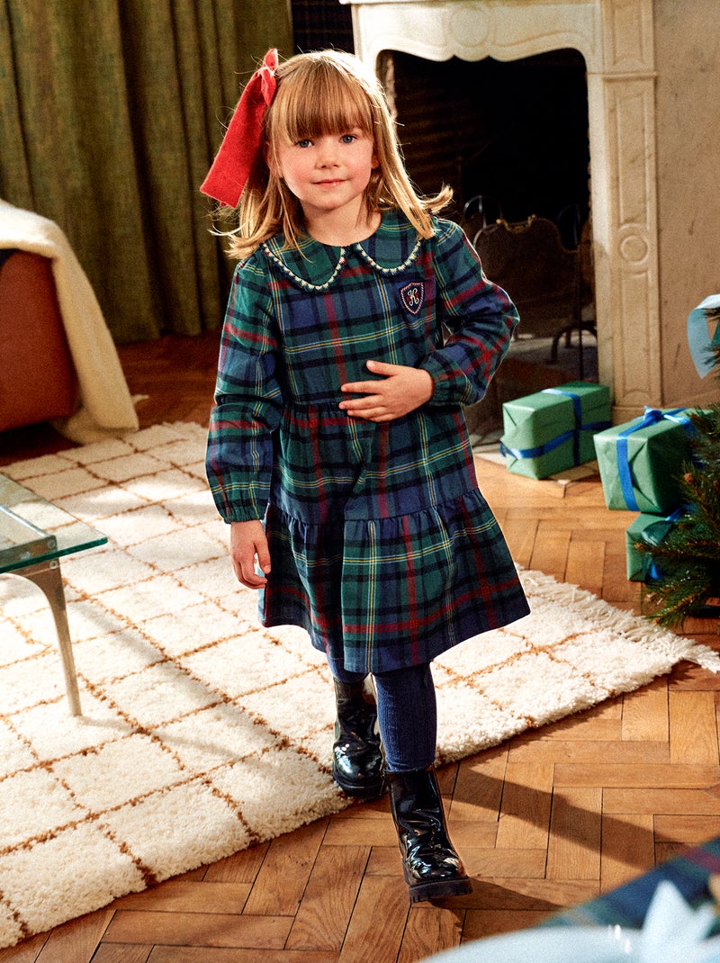 Abito a quadri 'Kiabi & Catherine Painvin' in cotone Verde - Kiabi