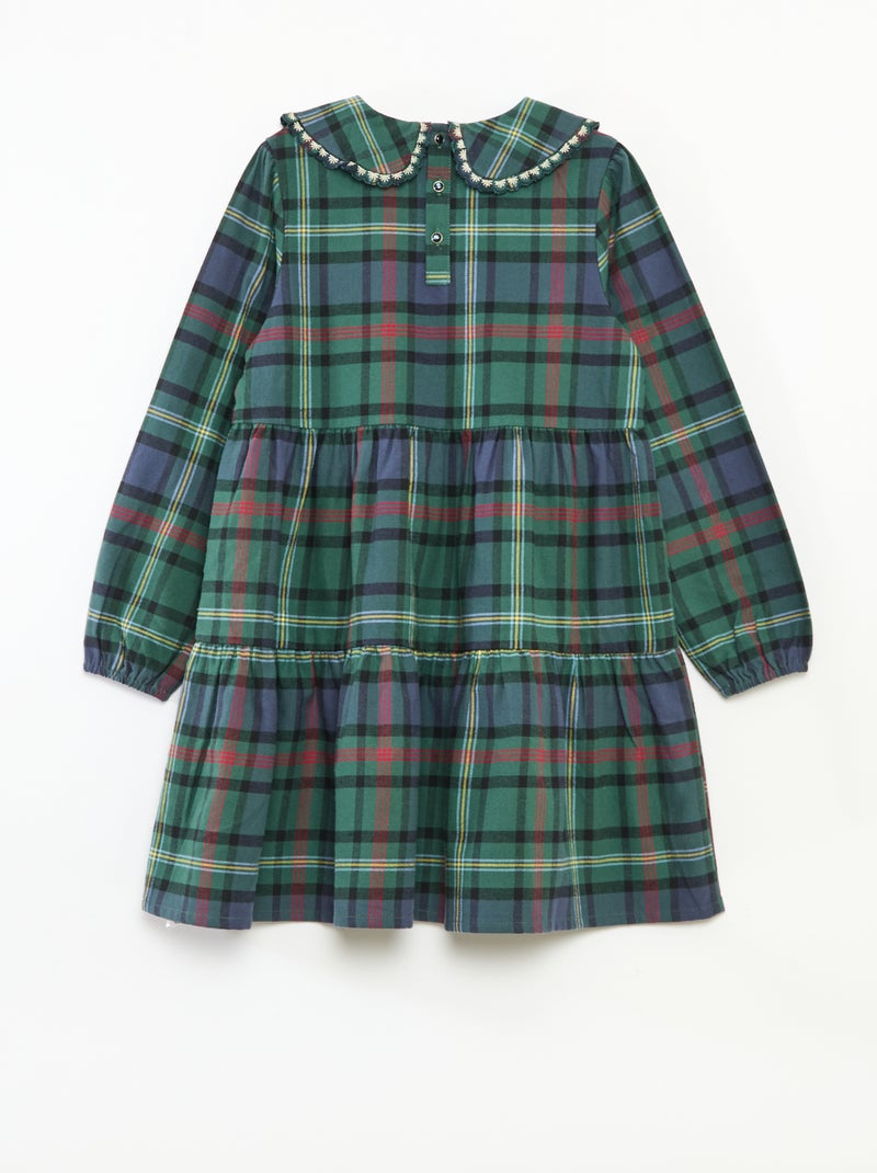 Abito a quadri 'Kiabi & Catherine Painvin' in cotone Verde - Kiabi