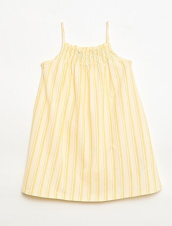 Abito a righe con bretelline