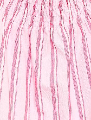 Abito a righe con bretelline