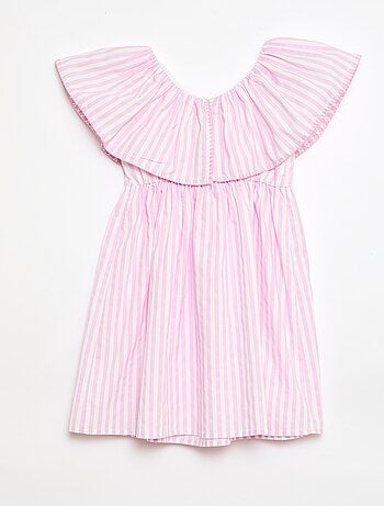 Abito a righe in cotone